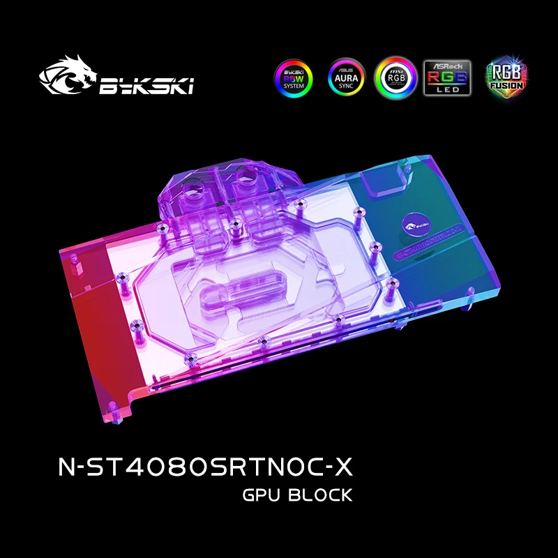 Rtx 4080 Water Cooling Block - Bykski N-ST4080SRTNOC-X GPU 블록 (ZOTAC RTX
